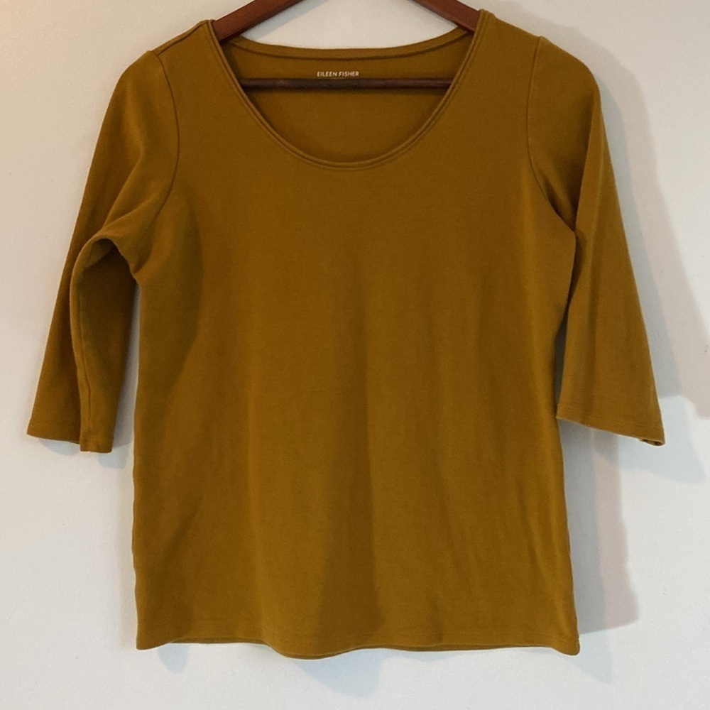 Eileen Fisher 3/4 Sleeve Top Women’s Size Small